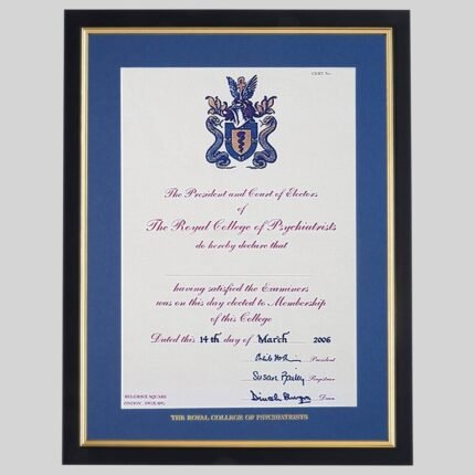 Membership of the Royal College of Psychiatrists Certification